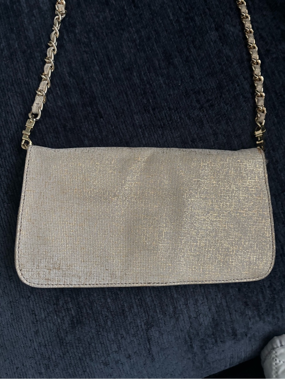 Tory Burch Metallic Gold Chain Crossbody Bag - Picture 2 of 14